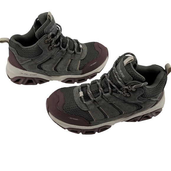 Skechers Shoes - Skechers Boots Womens 8 Olive Waterproof Relaxed Air Cooled Memory Foam Hiking
